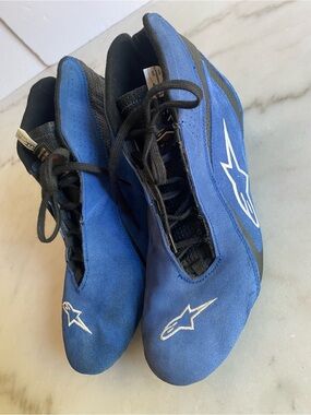 Alpinestars SP Nomex Racing Shoe Size 10.0 Blue/Black SFI